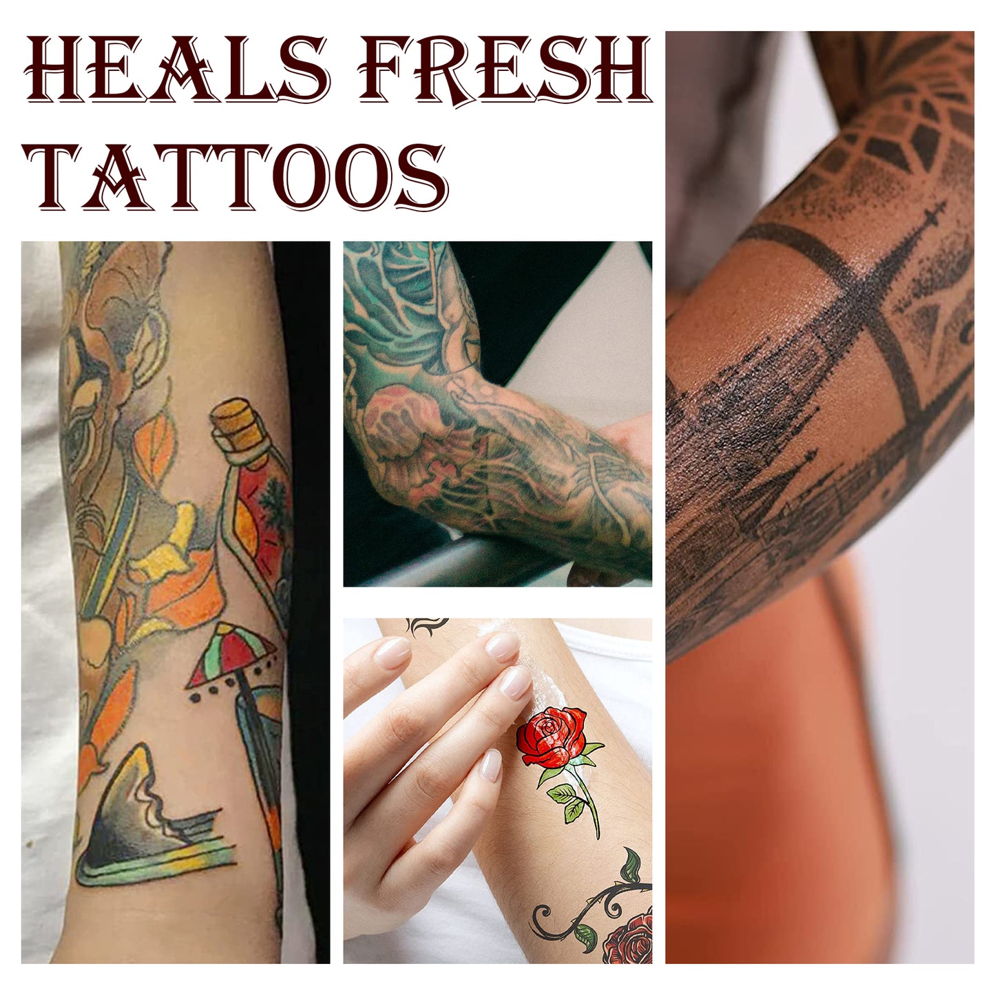 AFTERCARE TATTOO BUTTER Enhances Colors OLD & NEW TATTOO Heals and Protects Balm