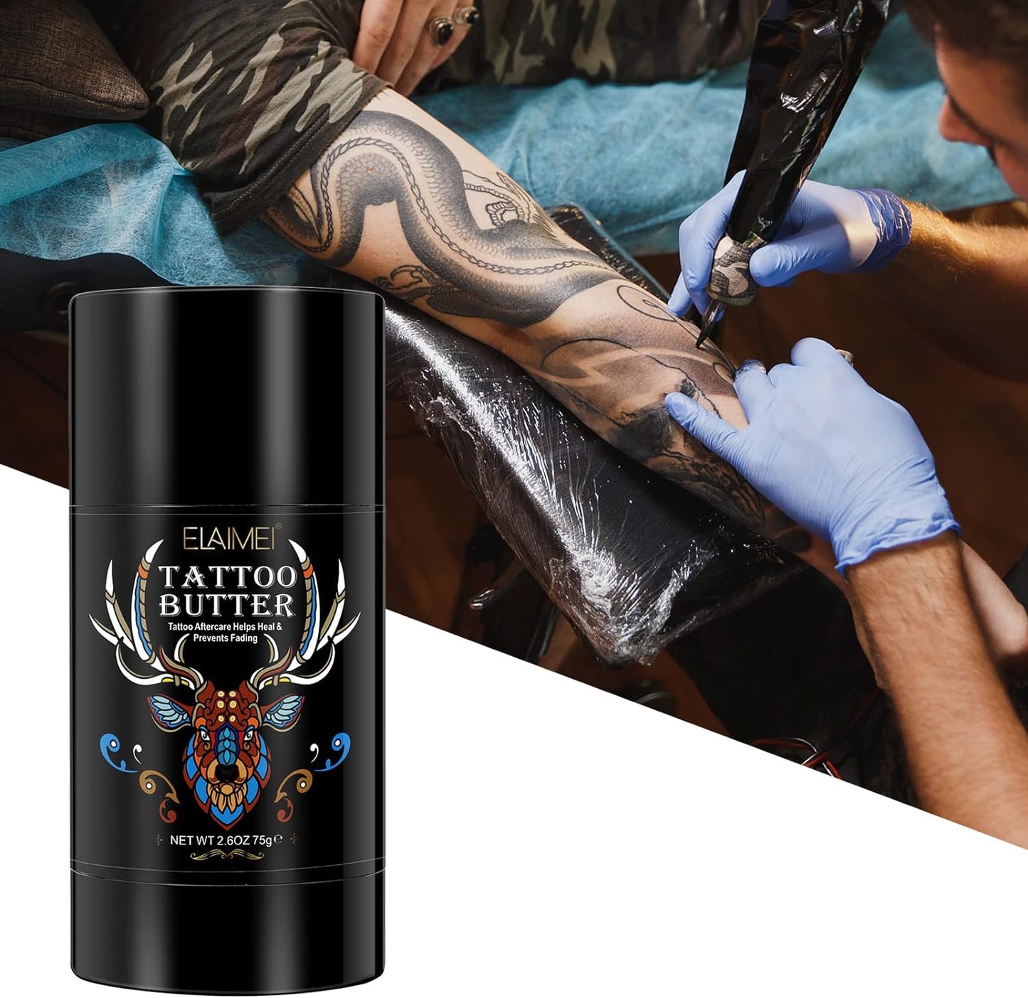 AFTERCARE TATTOO BUTTER Enhances Colors OLD & NEW TATTOO Heals and Protects Balm