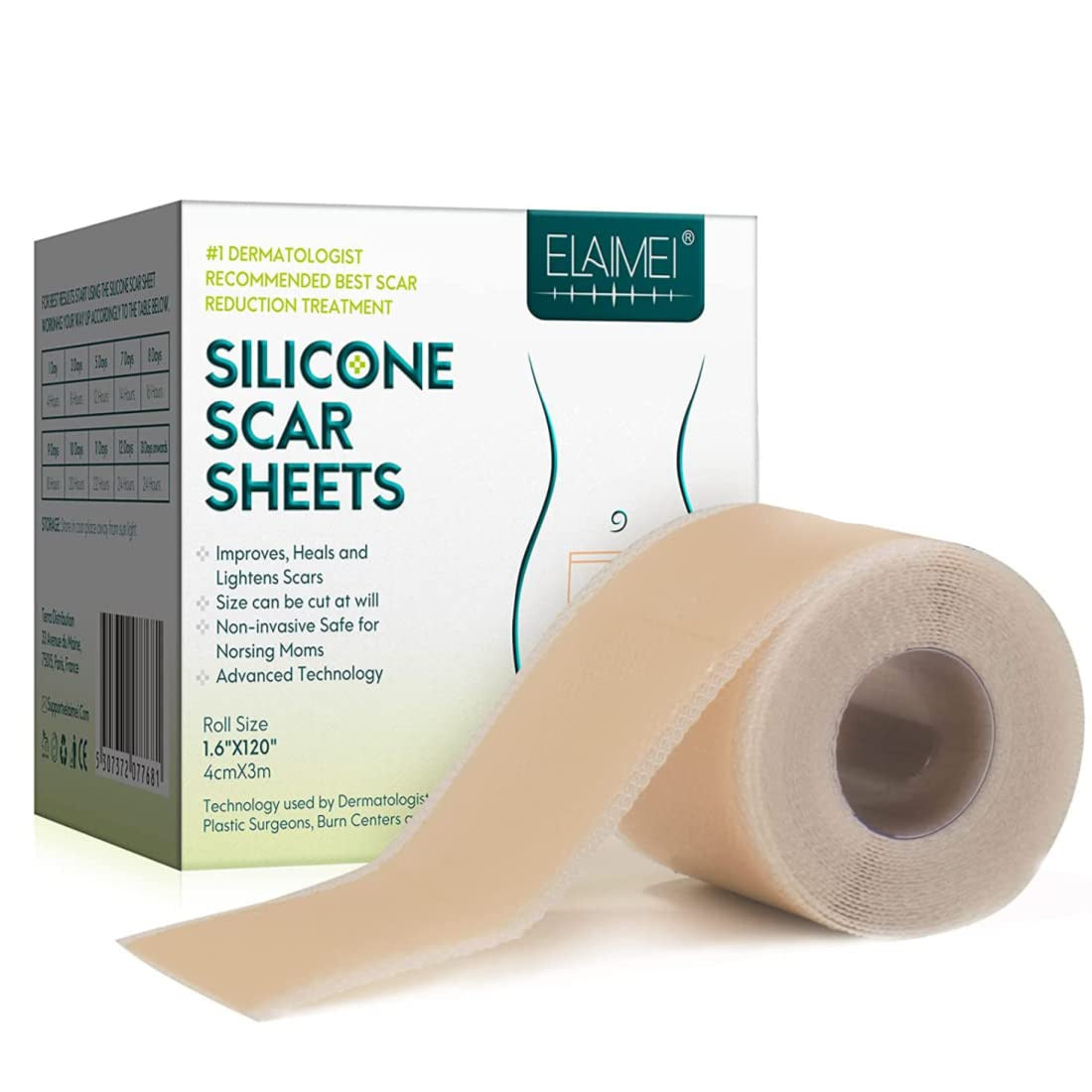 Elaimei Silicone Gel Sheet Patch Scar Removal Wound Skin Repair