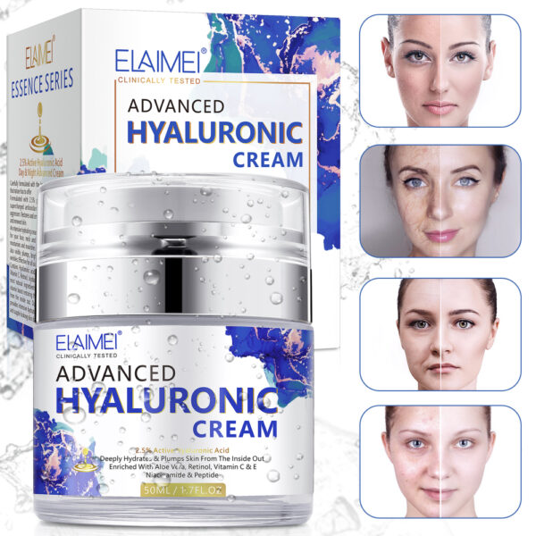 Elaimei Pure Hyaluronic Acid Cream Vitamin C Anti Wrinkles Blemishes Anti-Aging Face
