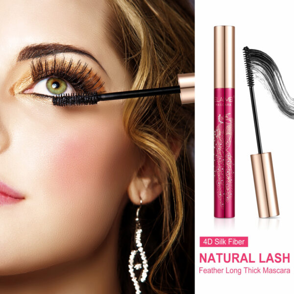 4D Silk Fiber Eyelash Mascara Extension Makeup Waterproof Eye Lash Make Up Applicator Brush 10ml Black