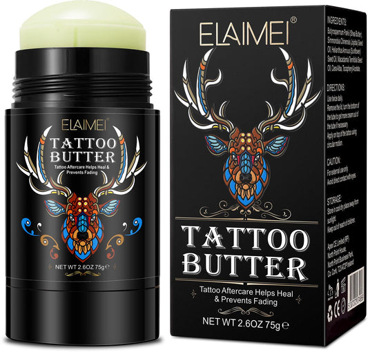 AFTERCARE TATTOO BUTTER Enhances Colors OLD & NEW TATTOO Heals and Protects Balm