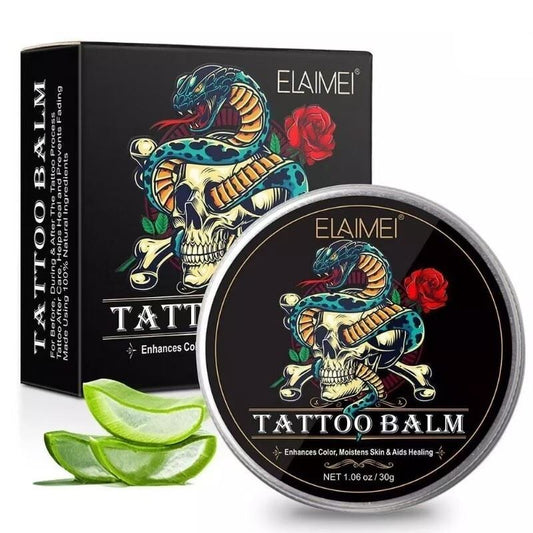 Tattoo Balm Aftercare Butter Cream, Color Enhance Moisturizer for Old and New Tattoos, No-Petroleum Formula, Daily Tattoo Maintenance