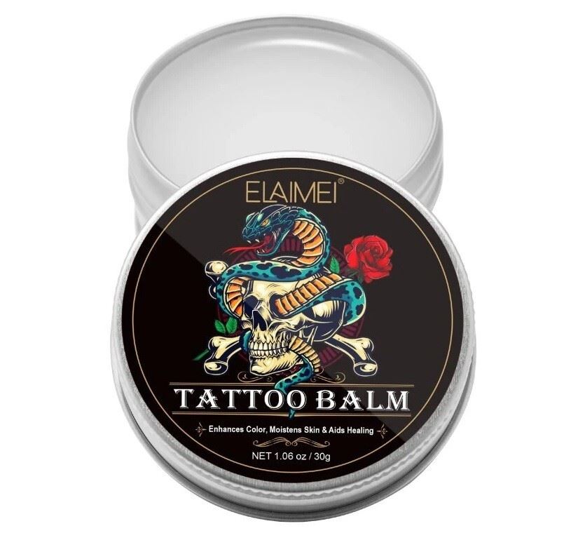 Tattoo Balm Aftercare Butter Cream, Color Enhance Moisturizer for Old and New Tattoos, No-Petroleum Formula, Daily Tattoo Maintenance