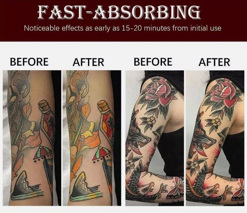 Tattoo Balm Aftercare Butter Cream, Color Enhance Moisturizer for Old and New Tattoos, No-Petroleum Formula, Daily Tattoo Maintenance
