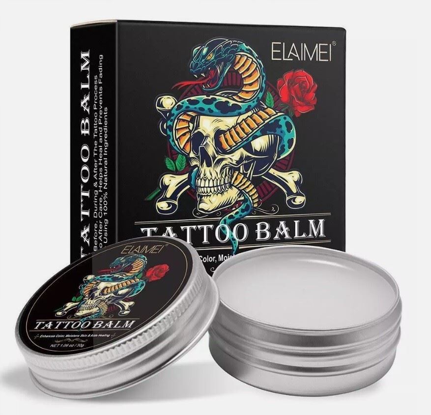 Tattoo Balm Aftercare Butter Cream, Color Enhance Moisturizer for Old and New Tattoos, No-Petroleum Formula, Daily Tattoo Maintenance