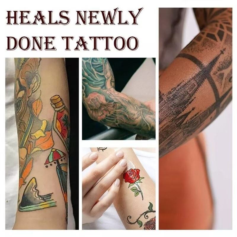 Tattoo Balm Aftercare Butter Cream, Color Enhance Moisturizer for Old and New Tattoos, No-Petroleum Formula, Daily Tattoo Maintenance