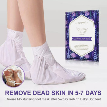 Elaimei Exfoliating Peel Foot Care Sock Mask Baby Soft Skin Feet Removes Callus Lavender