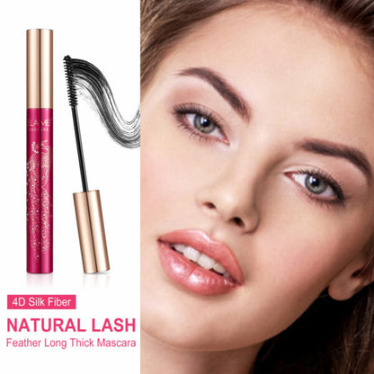 4D Silk Fiber Eyelash Mascara Extension Makeup Waterproof Eye Lash Make Up Applicator Brush 10ml Black