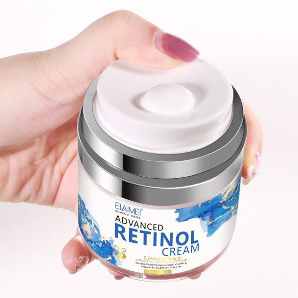 Elaimei Pure Retinol Face Cream 2,5% Anti Aging Wrinkles Moisturizer Acne Facial Repair Reduce