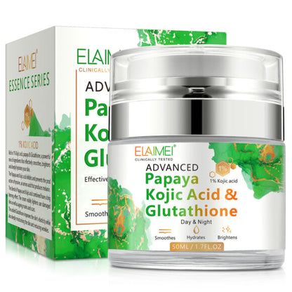 Elaimei Papaya Kojic Acid Skin Whitening Face Cream , Lightening Anti Wrinkle Blemishes Dark Spot Effective