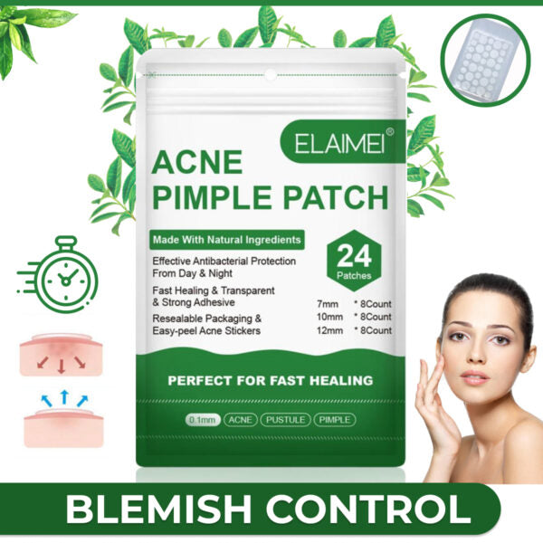 ELAIMEI Acne Pimple Removal Patch Remover Facial Care Spot Blemish Skin Tool Sticker 24