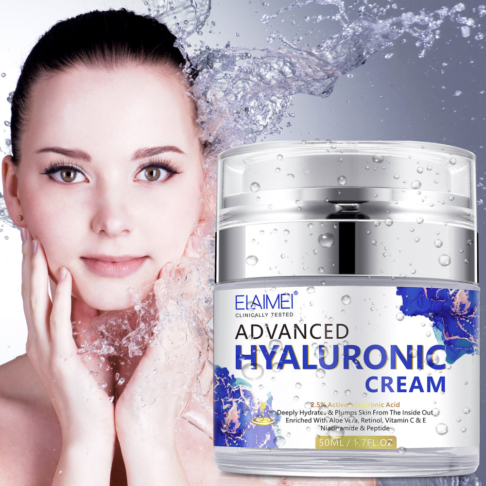 Elaimei Pure Hyaluronic Acid Cream Vitamin C Anti Wrinkles Blemishes Anti-Aging Face