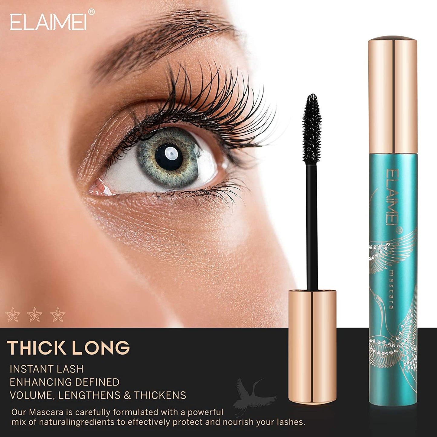 Elaimei Super Dazzle Thick Long Volume Mascara