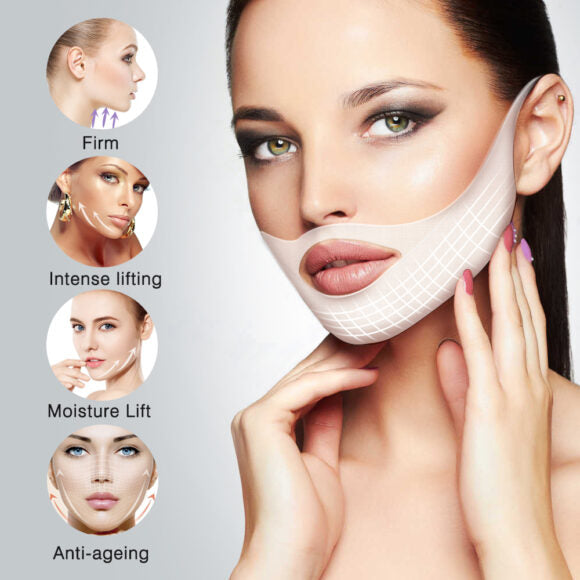 Elaimei V Line Shaping Face Masks Lifting Anti-Aging Double Chin Reducer Neck Strap Slimming Firming