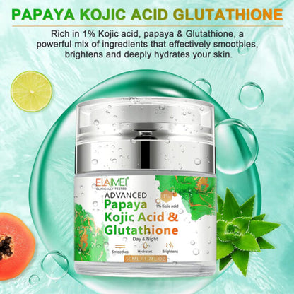 Elaimei Papaya Kojic Acid Skin Whitening Face Cream , Lightening Anti Wrinkle Blemishes Dark Spot Effective