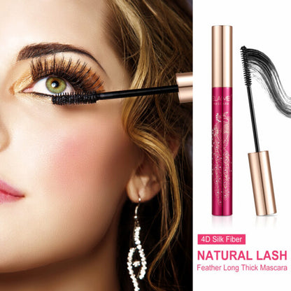 4D Silk Fiber Eyelash Mascara Extension Makeup Waterproof Eye Lash Make Up Applicator Brush 10ml Black