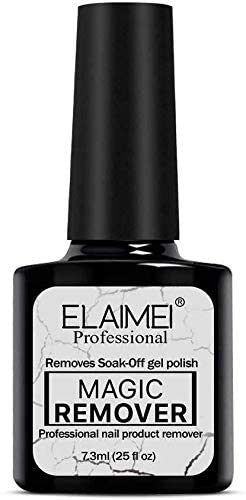Elaimei Magic Nail Polish Remover Manicure Pedicure Soak-Off Gel Polish Remover