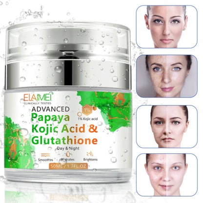 Elaimei Papaya Kojic Acid Skin Whitening Face Cream , Lightening Anti Wrinkle Blemishes Dark Spot Effective