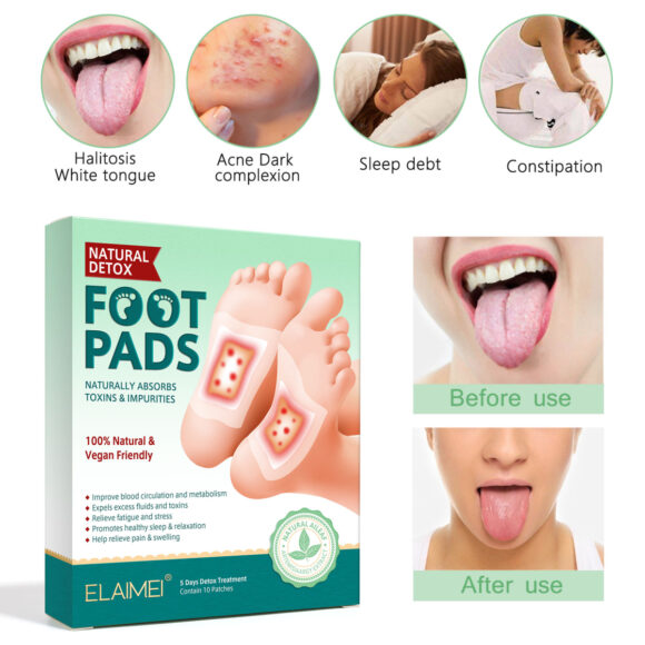 ELAIMEI Natural Detox Food Pad,  Naturally Absorbs Toxins and Impurities